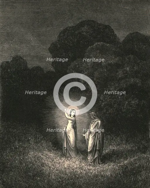 'I, who now bid thee on this errand forth, am Beatrice', c1890.  Creator: Gustave Doré.