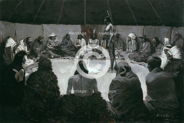 I Will Tell the White Man, c. 1900. Creator: Frederic Remington.