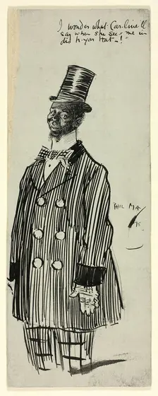 I Wonder What Caroline'll Say, 1898. Creator: Philip William May