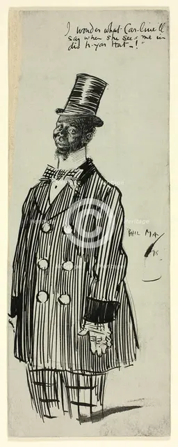 I Wonder What Caroline'll Say, 1898. Creator: Philip William May.