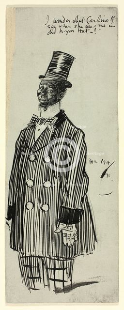 I Wonder What Caroline'll Say, 1898. Creator: Philip William May.