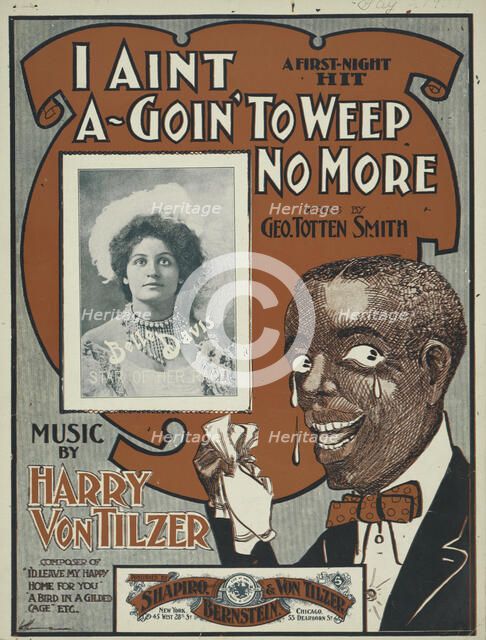 'I aint a-goin' to weep no more', 1900. Creator: Unknown.