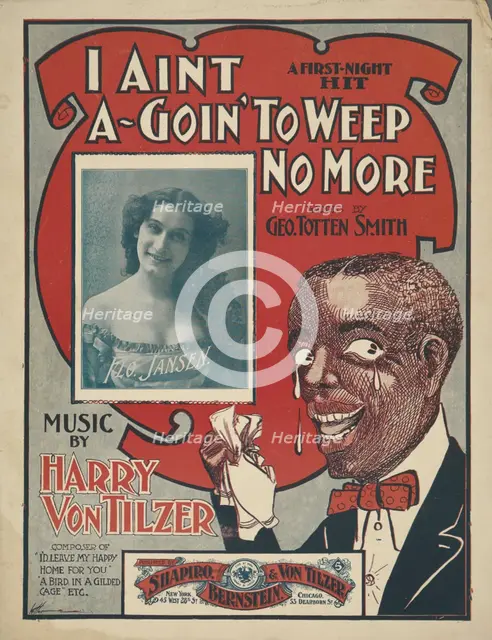 'I aint a-goin' to weep no more', 1900. Creator: Unknown.