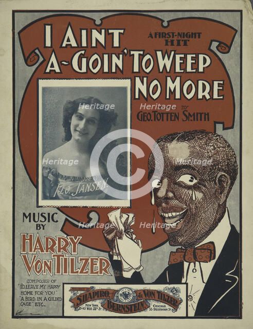 'I aint a-goin' to weep no more', 1900. Creator: Unknown.