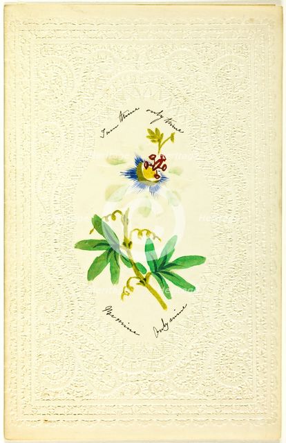 I am Thine Only Thine (valentine), c. 1840. Creator: George Meek.