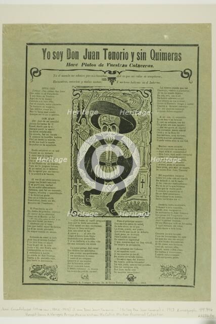 I Am Don Juan Tenorio, n.d. Creator: José Guadalupe Posada.
