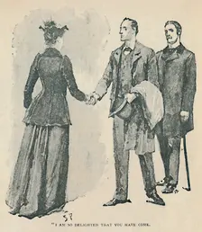 I Am So Delighted That You Have Come 1892. Artist: Sidney E Paget