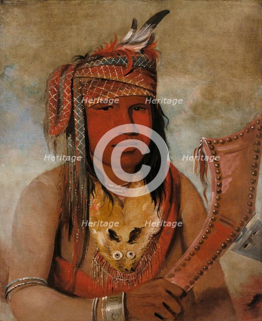 I-an-be-w'ah-dick, Male Caribou, a Brave, 1836. Creator: George Catlin.