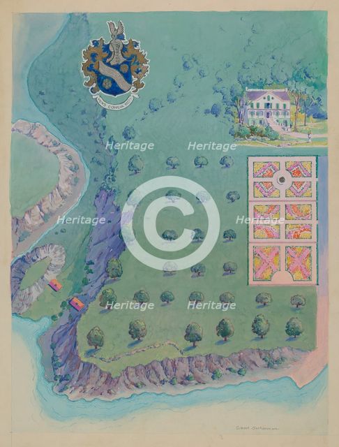 I. Beekman Estate, c. 1936. Creator: Gilbert Sackerman.