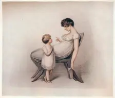 I Could Not Learn My Book Mama c1810. Artist: Adam Buck