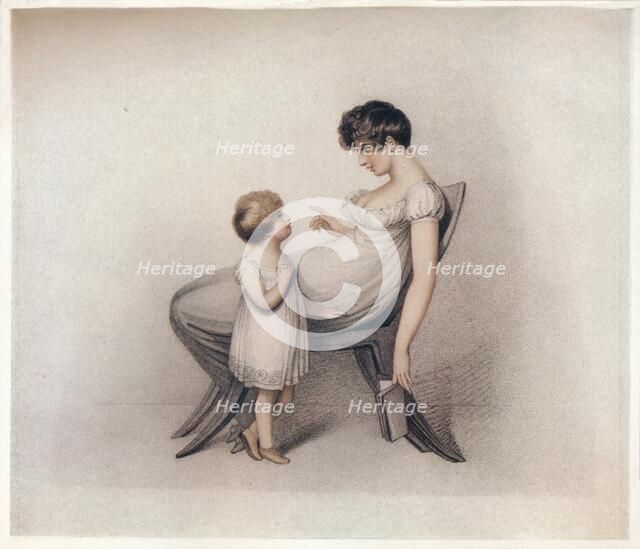 'I Could Not Learn My Book Mama', c1810. Artist: Adam Buck.