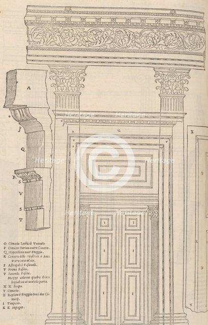 I dieci libri dell'architettura di M. Vitruvio tradutti et commentati da monsignor Barbaro..., 1556. Creators: Vitruvius, Andrea Palladio, Daniele Barbaro, Giuseppe Porta.