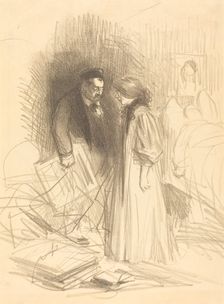 I don't dare take them down...it would hurt him too much., c. 1892. Creator: Jean Louis Forain