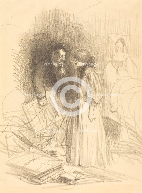 I don't dare take them down...it would hurt him too much., c. 1892. Creator: Jean Louis Forain.