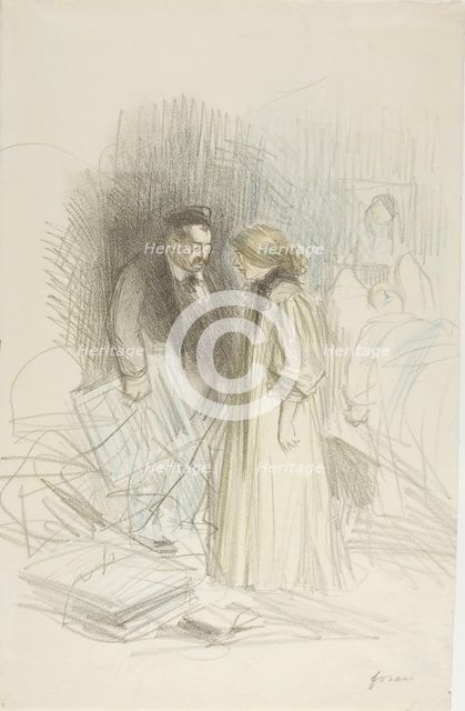 I Don't Dare Take Them Down...It Would Hurt Him Too Much, c. 1892. Creator: Jean Louis Forain.