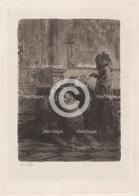 I Fratelli sono al campo (The Men are in the Field), 1870. Creator: Mose, Bianchi.
