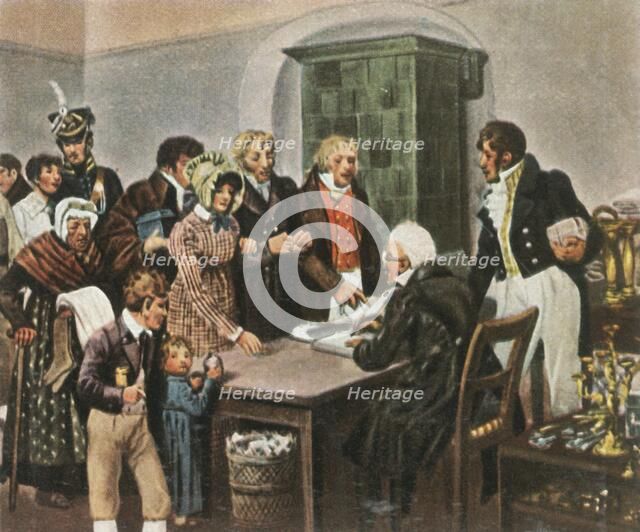 I gave gold for iron, 1813, (1936). Creator: Unknown.