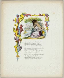 I Have Angled for a Heart My Love (valentine), c. 1840. Creator: George Kershaw