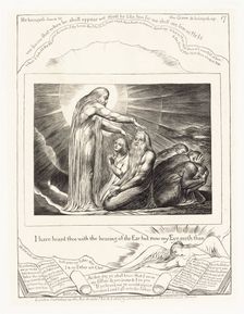 I have heard thee with the hearing of the Ear but now my Eye seeth thee 1825. Creator: William Blake