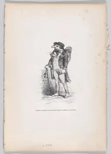 I left as the Attorney-General of Moinraux in Paris from Scenes from the Private an..., ca. 1837-47. Creator: Joseph Hippolyte Jules Caque
