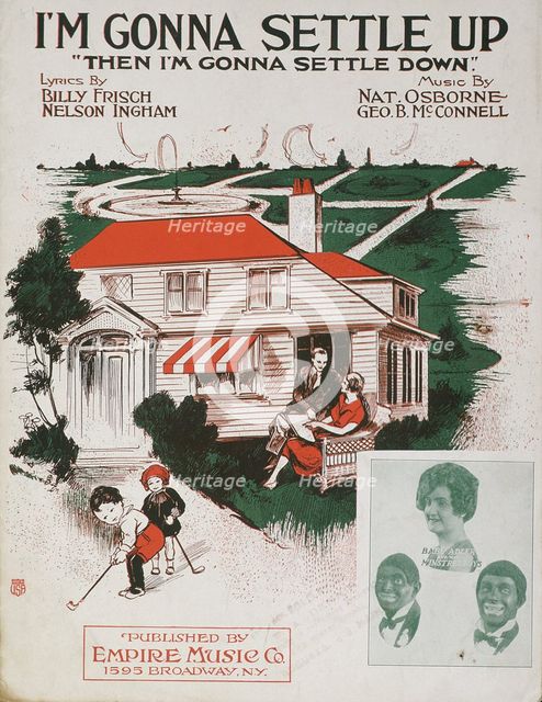 "I'm Gonna Settle Up". sheet music cover, 1927. Creator: Unknown.