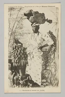 I. - Marchande de bananes aux Antilles, ca. 1910. Creator: Unknown