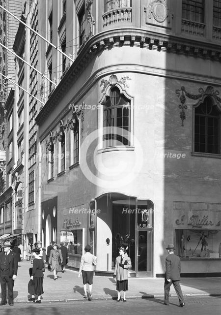 I. Miller shoe store, business at 5th Ave and 54th St., New York City, 1939. Creator: Gottscho-Schleisner, Inc.