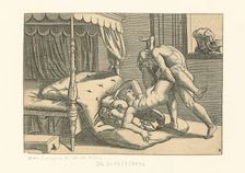 I Modi. Position 9, 1530-1540. Creator: Raimondi, Marcantonio, (after)
