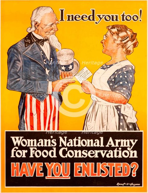 I Need You Too!, 1917-1918. Creator: Grossman; Ronouf (active ca 1917-1918).