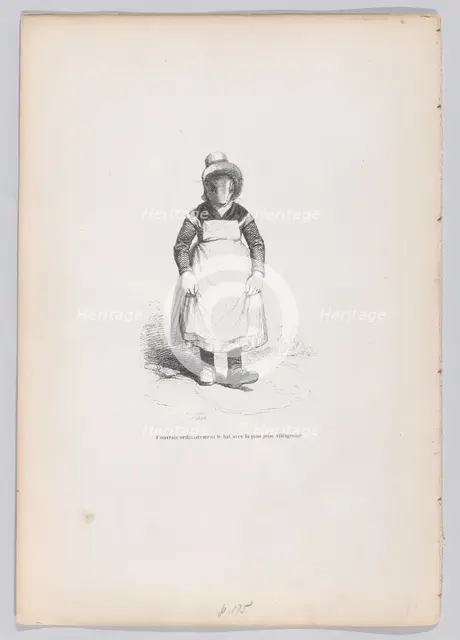 I ordinarily opened the ball with the prettiest villager from Scenes from the Priva..., ca. 1837-47. Creator: Joseph Hippolyte Jules Caque.