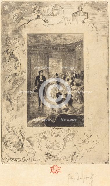 I Promessi Sposi (The Betrothed), 1879/1880. Creator: Felix Hilaire Buhot.