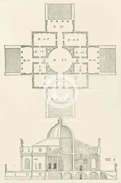I quattro libri dell'architettura di Andrea Palladio, 1570. Creators: Christoph Krieger, Johann Chrieger.