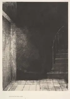 I saw a flash of light, large and pale, 1896. Creator: Odilon Redon