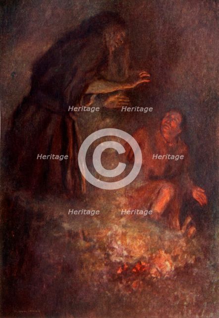 'I saw how black her face was and I shuddered with horror', 1917. Creator: Unknown.