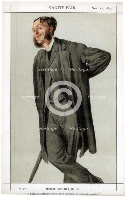 'I say the critic must keep out of the region of immediate practice', 1871.Artist: Coide