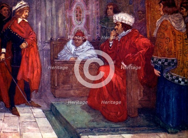 '...I send you to prison, said Judge Gascoigne', 14th century, (1905). Artist: A S Forrest
