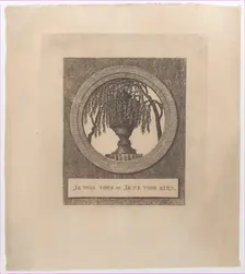 I see everything and I see nothing (Je vois tout et je ne vois rien), with hidden silhouet..., 1796. Creator: D. Martin