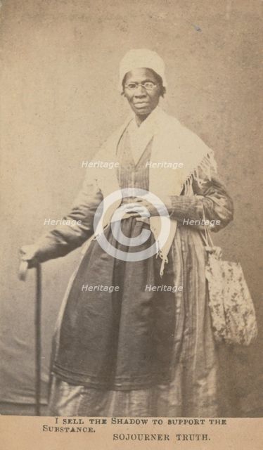 I sell the shadow to support the substance, Sojourner Truth, 1864. Creator: Unknown.