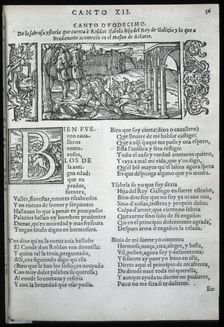 I sing twelve and engraving of the rare edition of Orlando Furioso 1557-1558. Creator: Ariosto, Ludovico (1474 - 1533)