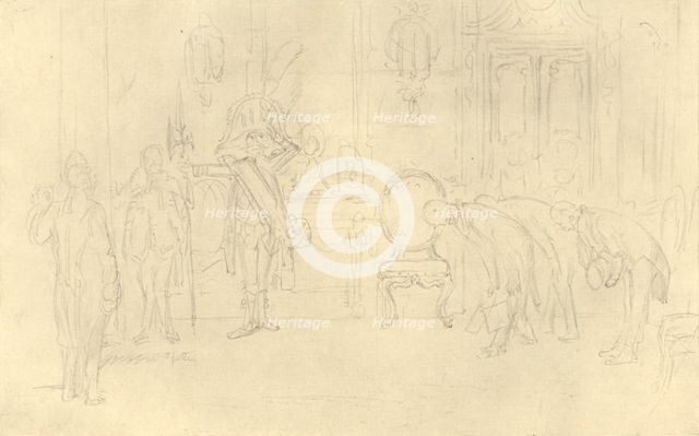 'Im Vorzimmer seiner Hoheit', mid-late 19th century, (c1924).  Creator: Carl Spitzweg.