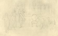 Im Vorzimmer seiner Hoheit mid-late 19th century, (c1924). Creator: Carl Spitzweg