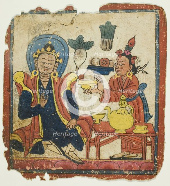 Image from a Set of Initiation Cards (Tsakali), 14th/15th century. Creator: Unknown.