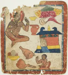 Image from a Set of Initiation Cards (Tsakali), 14th/15th century. Creator: Unknown