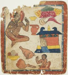 Image from a Set of Initiation Cards (Tsakali), 14th/15th century. Creator: Unknown