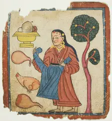 Image from a Set of Initiation Cards (Tsakali), 14th/15th century. Creator: Unknown