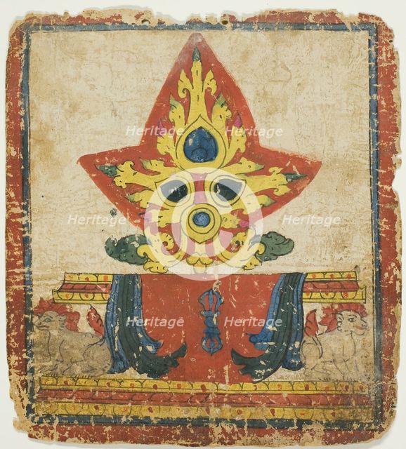 Image from a Set of Initiation Cards (Tsakali), 14th/15th century. Creator: Unknown.