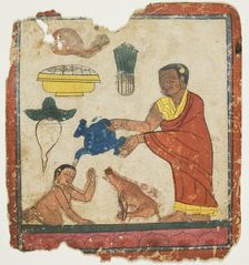 Image from a Set of Initiation Cards (Tsakali), 14th/15th century. Creator: Unknown