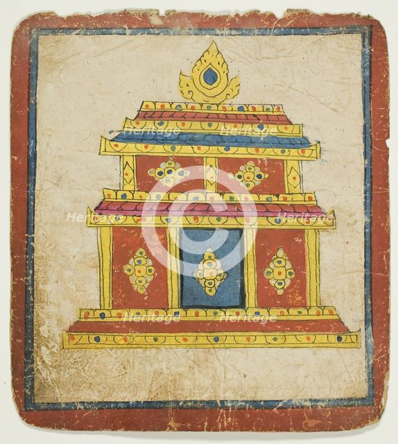 Image from a Set of Initiation Cards (Tsakali), 14th/15th century. Creator: Unknown.