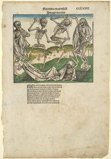 Image of Death (Imago Mortis), from the Nuremberg Chronicle, c. 1493. Creator: Michael Wolgemut