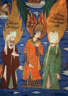 Image of the Prophet Mohammed ascending to heaven, 16th century